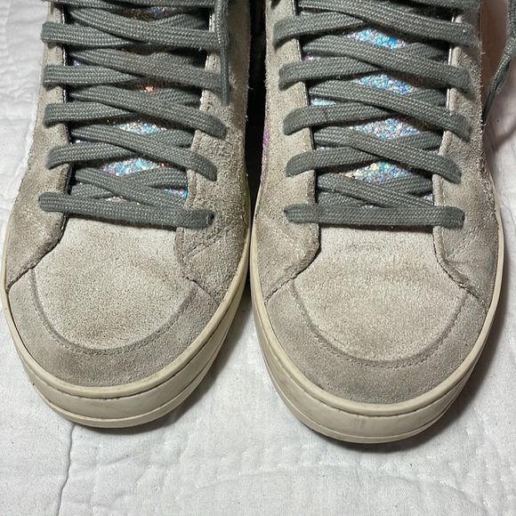 P448 Glitter Skate High Tops Side Zip Sz 37 MSRP $298 - Picture 7 of 13